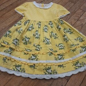 Matilda Jane Yellow Floral Kids Dress